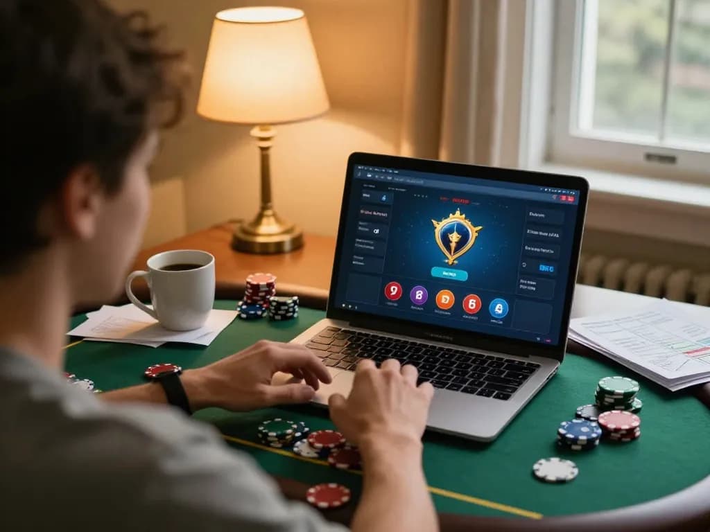 TG88 engaging player betting on poker game from home with strategy notes