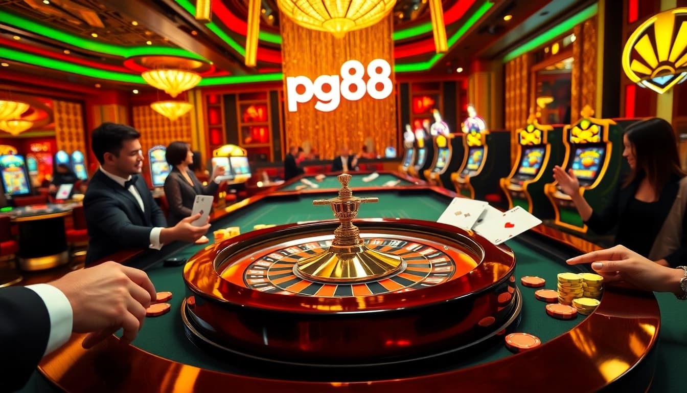 Engaging gamers at the pg88 roulette table seeking exciting wins.