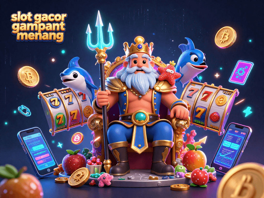 Experience thrilling action with slot gacor gampang menang as Neptune reigns in a vibrant casino scene.