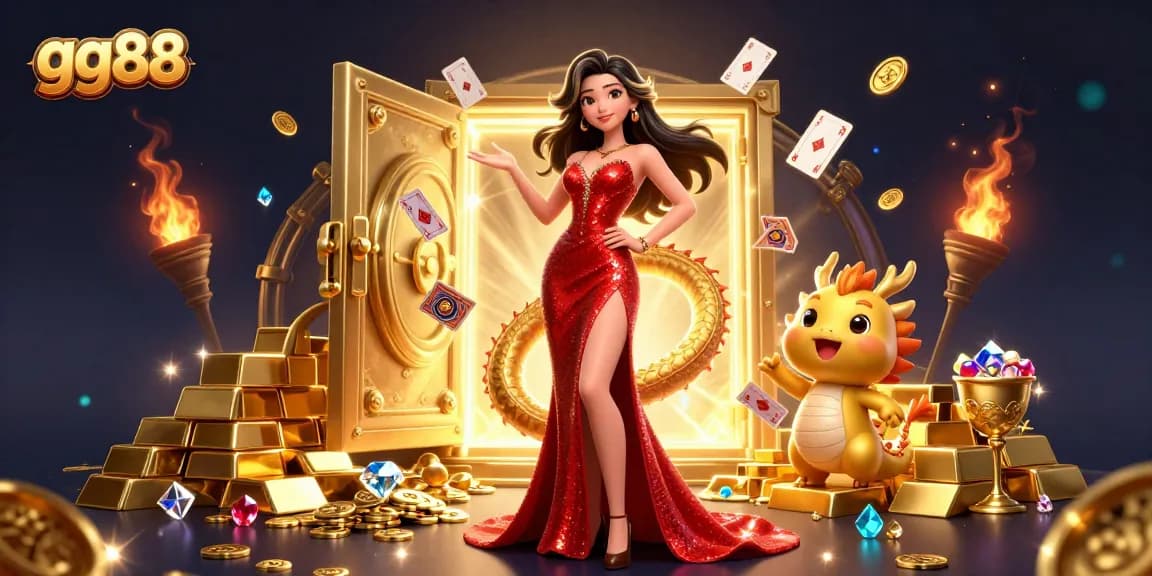 Engage in thrilling games with gg88, featuring the stunning 3D character and captivating casino elements.