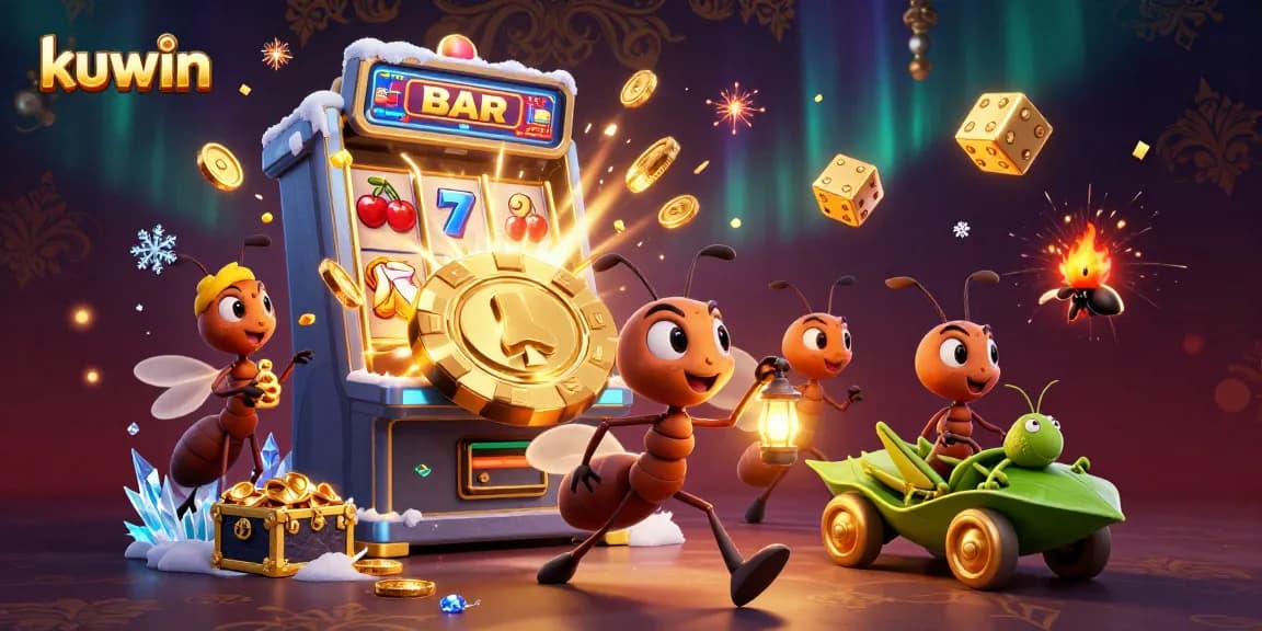 kuwin's animated heist scene captures the excitement of casino gaming with vibrant visuals and dynamic characters.