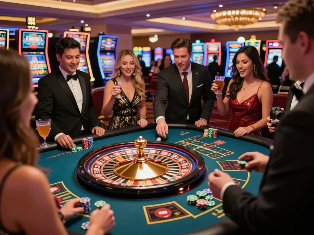 Engaging roulette gameplay capturing excitement and strategy at 90degreeswestband's event.