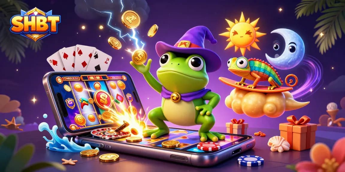 Experience thrilling wins with SH BET's vibrant casino adventure, featuring exciting characters and dynamic gaming elements.