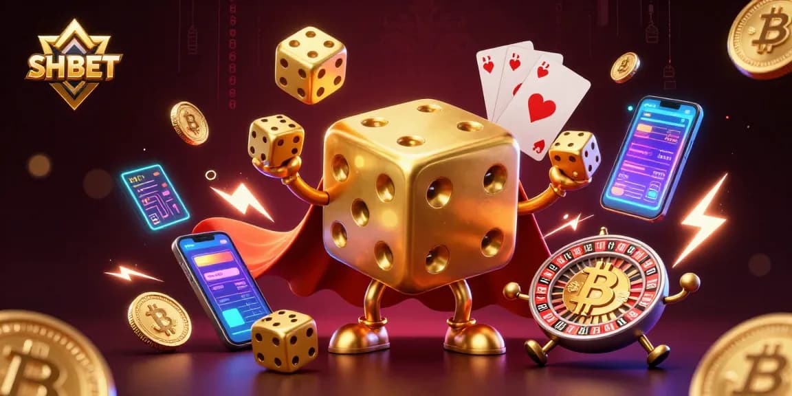 Play and win at SH BET with an exciting casino experience featuring vibrant characters and elements.