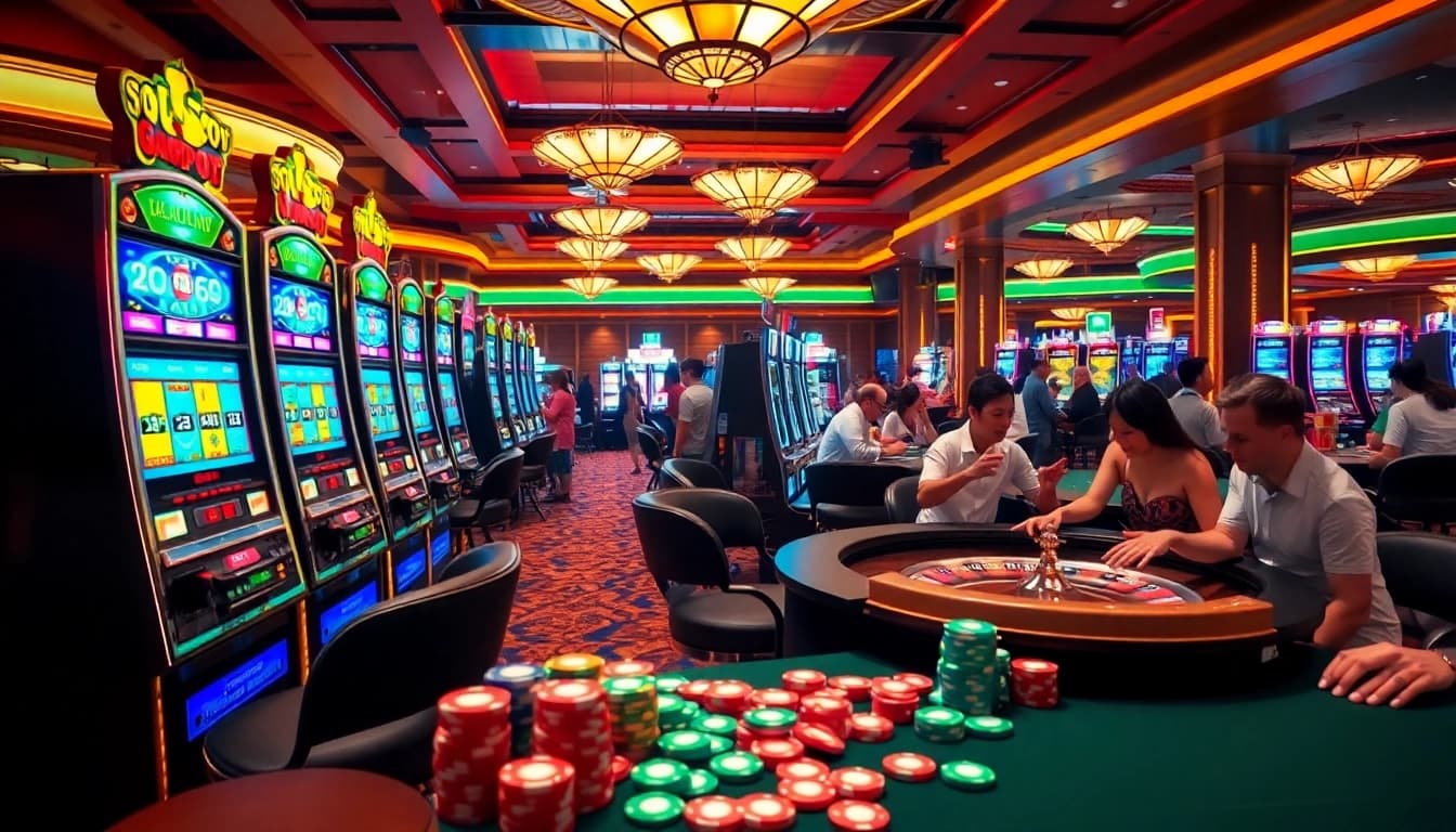 Experience the thrill of slot gacor winnings in a vibrant casino atmosphere filled with excitement.