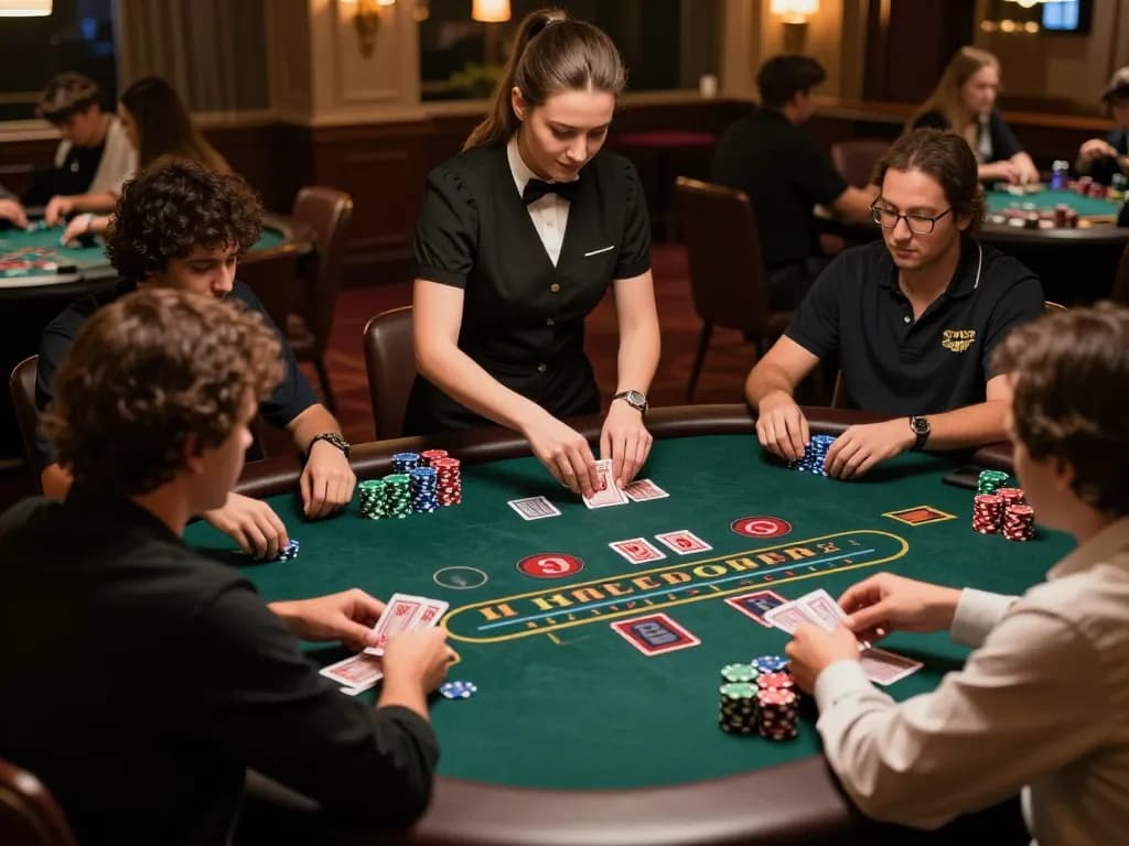 TA88 players engaging in strategic blackjack gameplay with focused intensity.