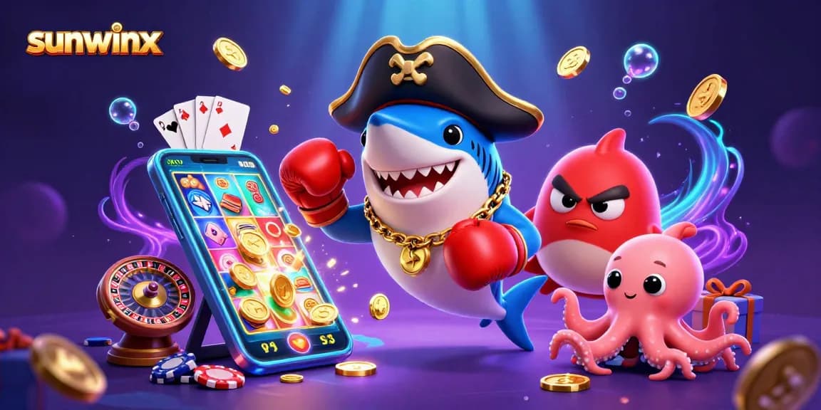 Experience the excitement of sunwinx with a vibrant 3D cartoon casino scene featuring amazing characters.