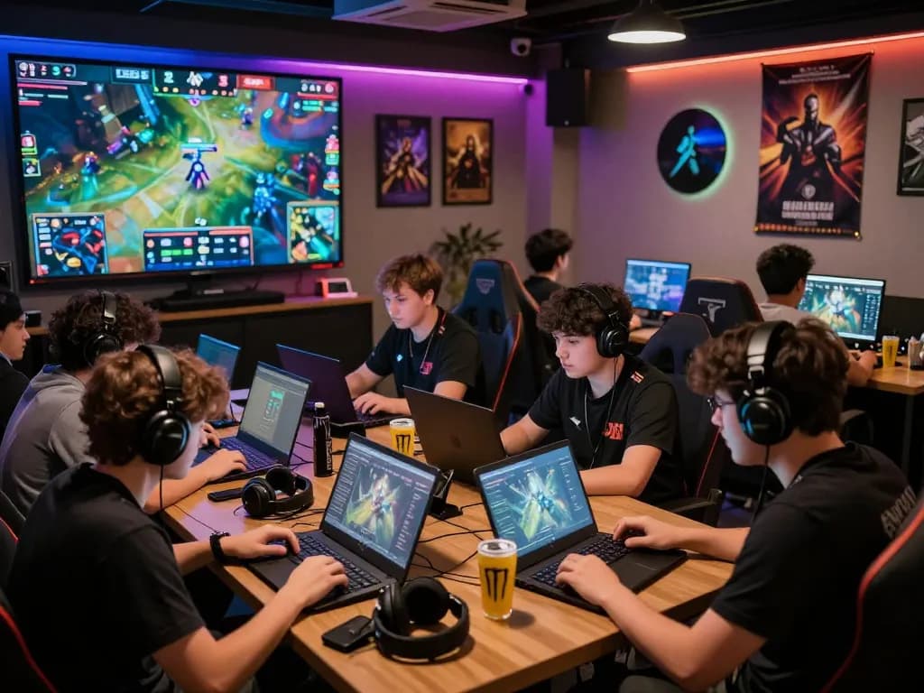 Exciting Dota 2 betting experience at GGLBet Singapore with enthusiastic gamers engaged in live matches and betting.