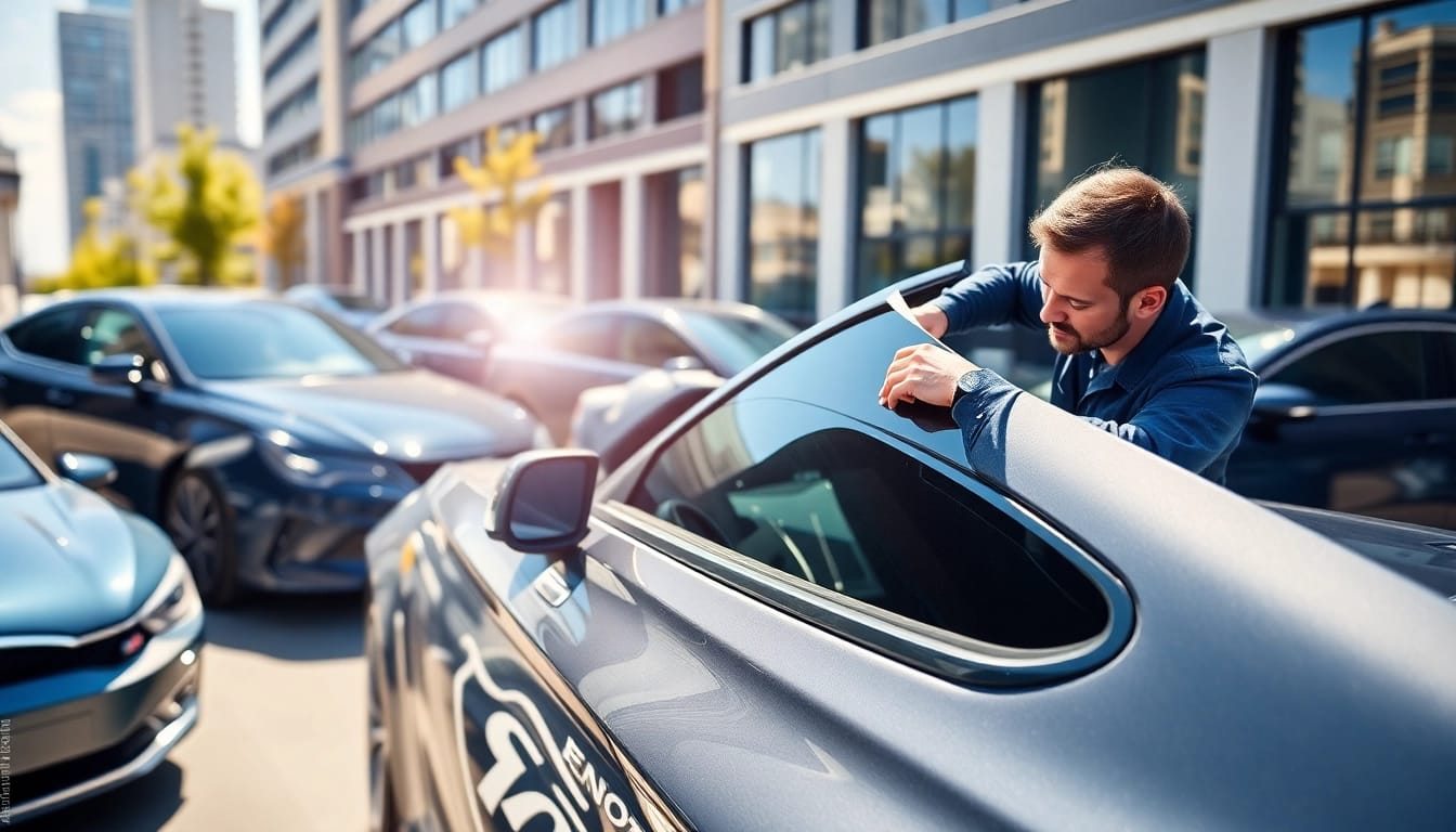 Enhance privacy and style with window tint near me in a professional service setting.