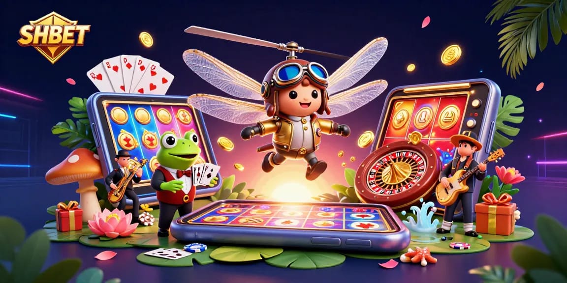 Experience thrilling gameplay at SH BET Casino with vibrant slot games and a lively atmosphere.