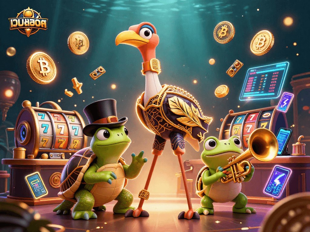 Experience exciting เว็บสล็อต gameplay with lively characters and vibrant slot elements.
