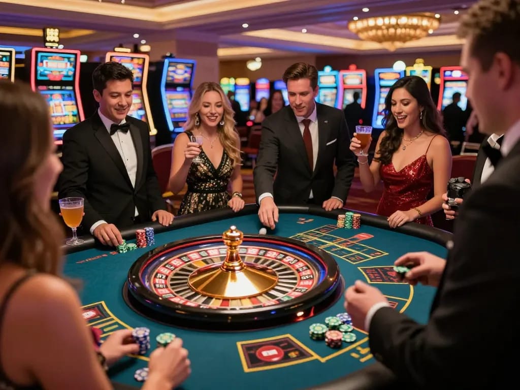 Engaging roulette gameplay capturing excitement and strategy at 90degreeswestband's event.