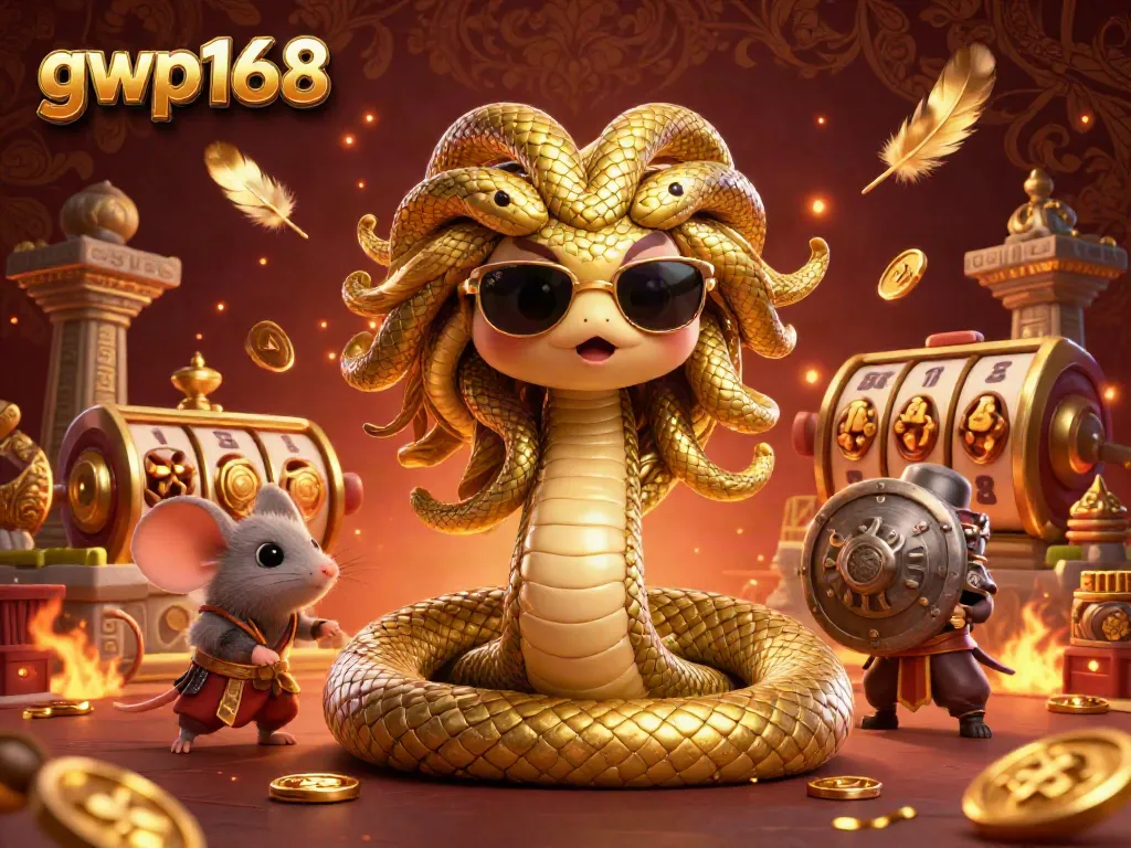 Menangkan permainan di gwp168 dengan Medusa yang bersahabat dan seorang pejuang mouse di arena iGaming.