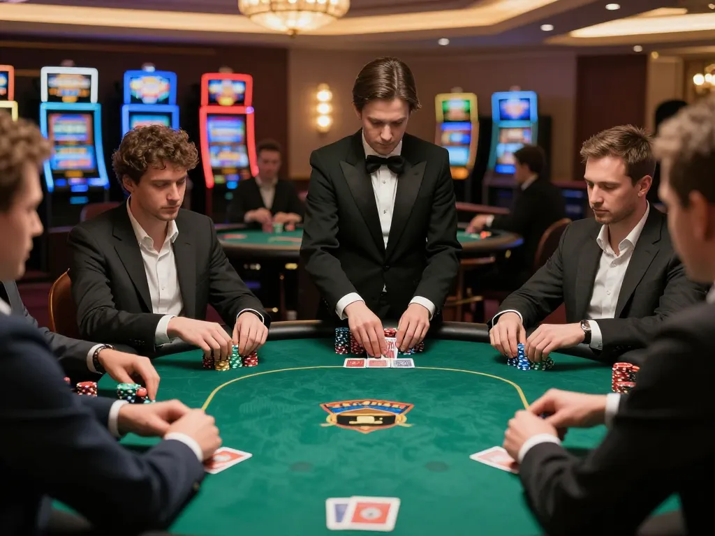 nk88 players engaging in strategic poker gameplay at a stylish casino table