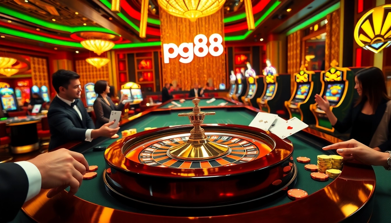 Engaging gamers at the pg88 roulette table seeking exciting wins.