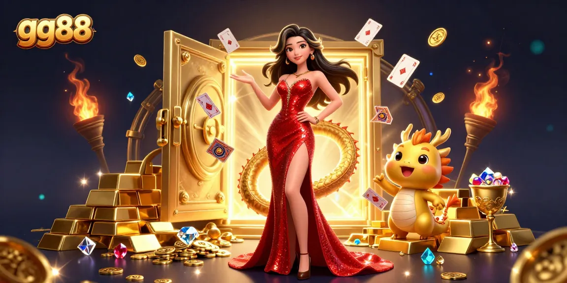 Engage in thrilling games with gg88, featuring the stunning 3D character and captivating casino elements.
