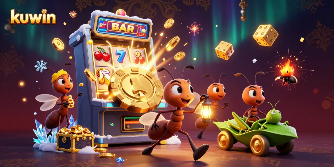 kuwin's animated heist scene captures the excitement of casino gaming with vibrant visuals and dynamic characters.