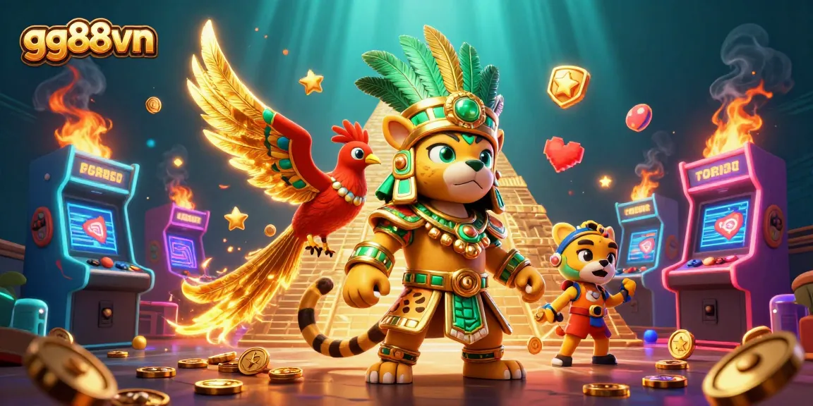 Experience the excitement of gg88vn with an engaging casino scene featuring vibrant characters and gaming elements.