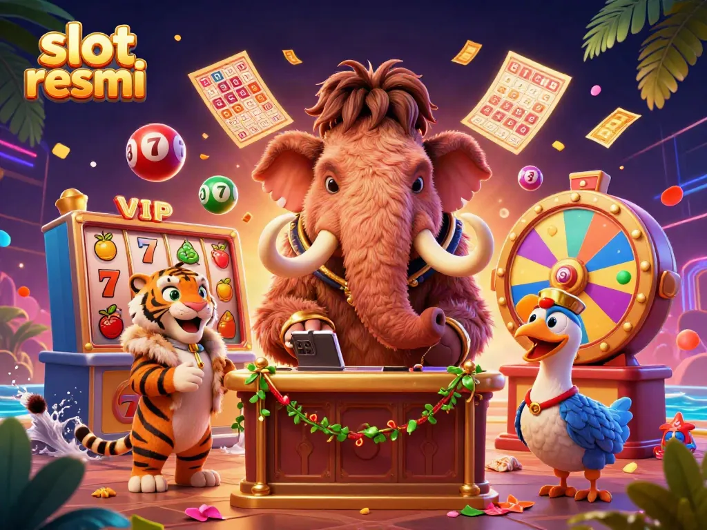 Engaging scene featuring a bouncer checking IDs at a casino door with vibrant slot elements, perfect for slot resmi.