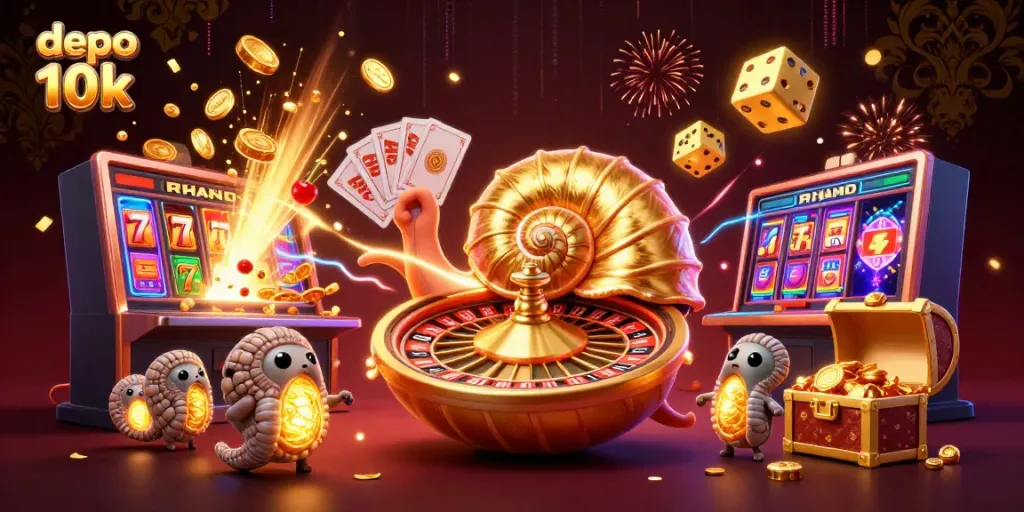 Menangkan jackpot slot depo 10k dengan karakter unik dan game berwarna cerah.