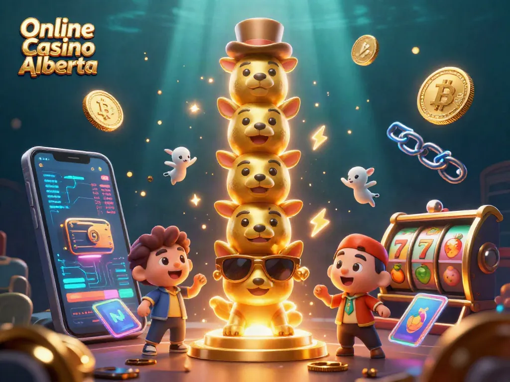 Engage with thrilling games at Online Casino Alberta featuring vibrant illustrations and rich casino elements.