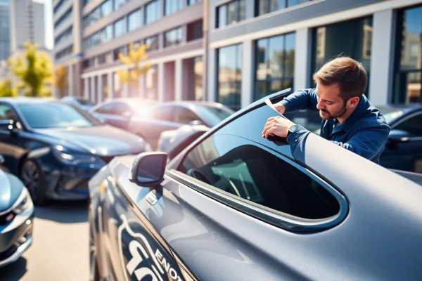 Enhance privacy and style with window tint near me in a professional service setting.