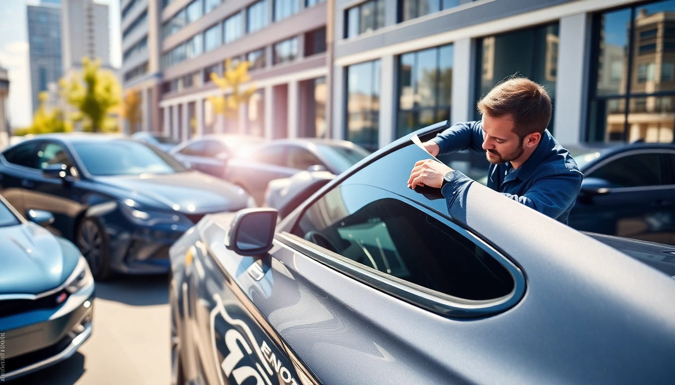 Enhance privacy and style with window tint near me in a professional service setting.