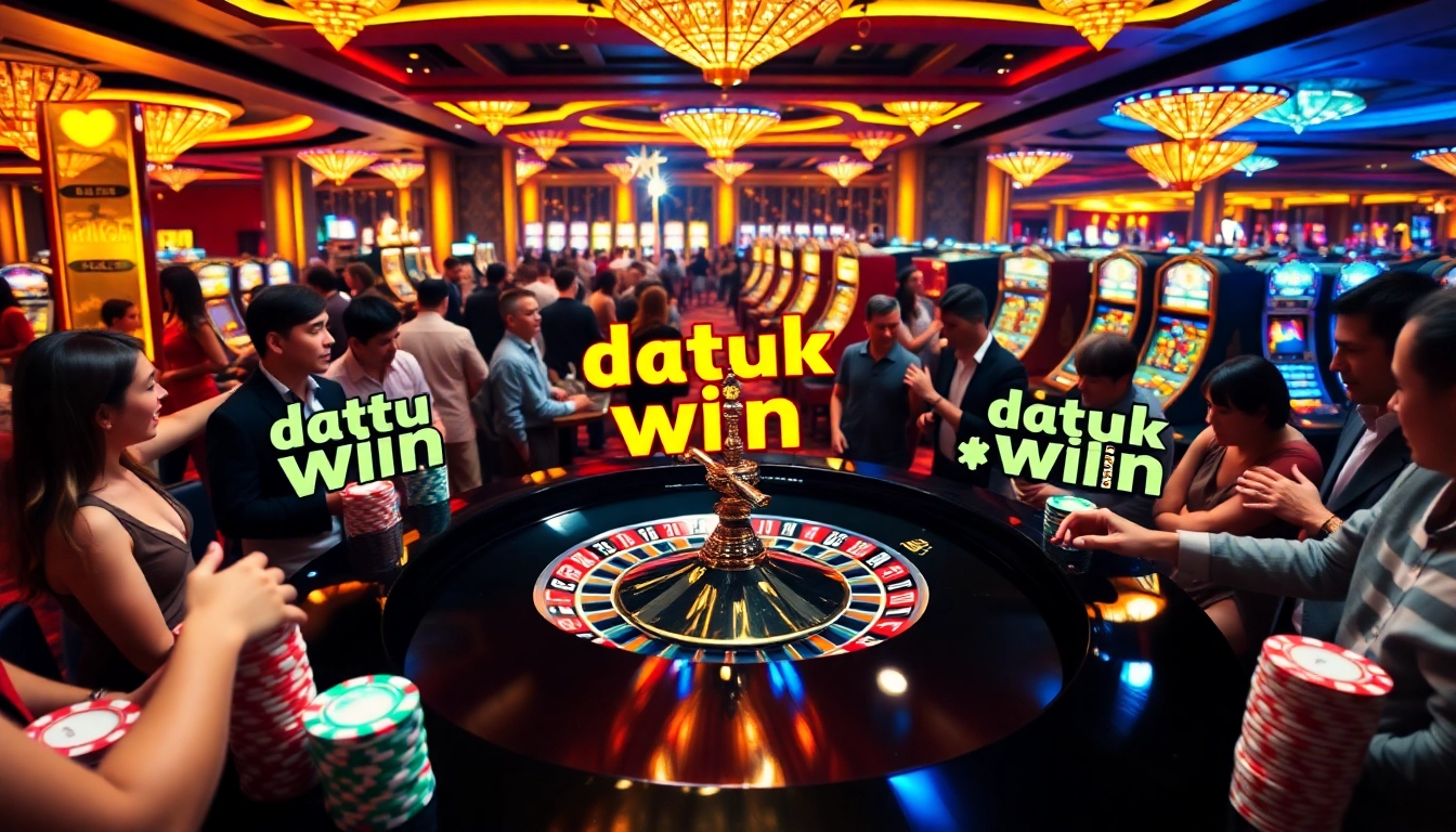 Rasakan sensasi Datuk Win saat memasang taruhan di meja kasino mewah.