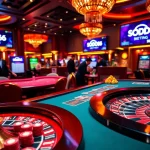 Engaged players enjoying table games at SODO66 casino with vibrant poker chips.