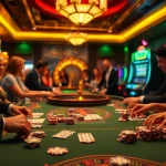 Players enjoying a thrilling BDJL-themed casino experience at an elegant gaming table.