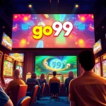 Exciting gaming atmosphere featuring go99 gold online casino platform with vibrant screens and immersive player experience.