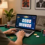 Pemain terlibat dalam pengalaman permainan poker online di platform aman788 dengan antarmuka yang menarik.