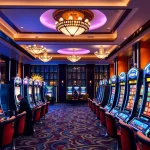 Explore the excitement of an rtp slot scene with vibrant colors and modern gaming setup.