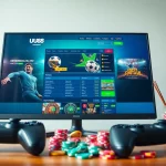 Online betting platform interface featuring UU88 at https://uu88.futbol/ with vibrant sports and gaming elements.