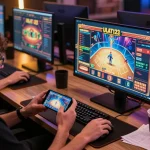 Engaging moment at ulat123 online casino where a player focuses on winning strategies and gameplay.