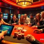 Engage in Pragmatic Play ทดลอง at a vibrant poker table filled with excitement and colorful gameplay.