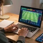 Place bets on tỷ lệ nhà cái for live sports betting in a modern home setting