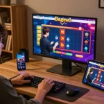 Bergabung dalam permainan bandar togel pada antarmuka online yang cerah dengan dealer langsung terlihat