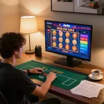 Engaging gaming experience on iwin club platform with colorful slots and poker graphics.