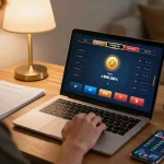 Engaging in online gaming at 88aa com with interactive live dealer gameplay interface.