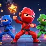 Engage with MuddleDash Download for thrilling gameplay in this vibrant 3D casino-inspired scene.