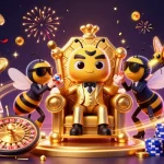 Engage with M88 login for thrilling casino gameplay featuring vibrant cartoon characters.