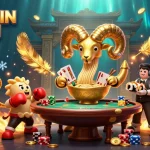 Engage with CICAKWIN LOGIN as vibrant characters celebrate winnings in a dynamic casino scene.